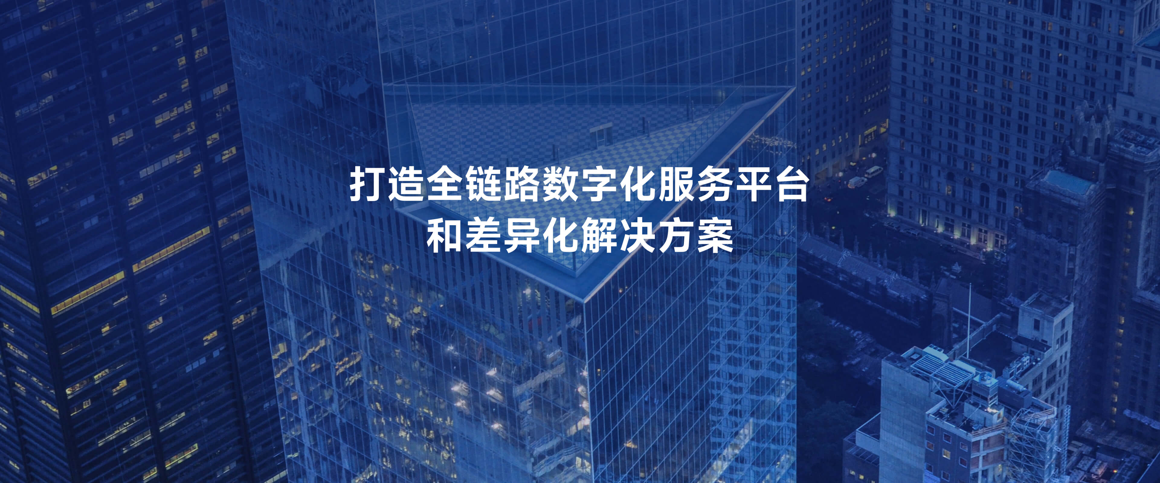 打造全链路数字化服务平台和差异化解决方案